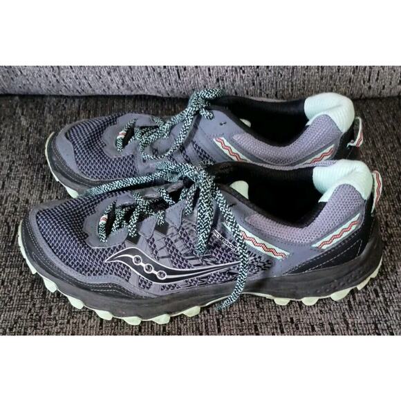 Saucony Run Anywhere Womens Running Shoes S10451-3 Gray Green Size 10 - Picture 4 of 8
